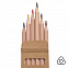 Набор цветных карандашей KINDERLINE small,6 цветов с логотипом в Москве заказать по выгодной цене в кибермаркете AvroraStore