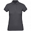 Рубашка поло женская Inspire, темно-серая с логотипом в Москве заказать по выгодной цене в кибермаркете AvroraStore