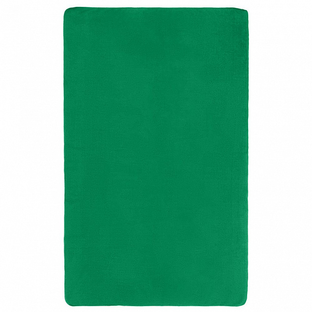 Флисовый плед Warm&Peace, зеленый с логотипом в Москве заказать по выгодной цене в кибермаркете AvroraStore