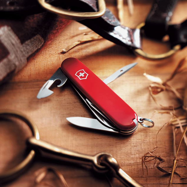 Офицерский нож SPARTAN 91, красный с логотипом в Москве заказать по выгодной цене в кибермаркете AvroraStore
