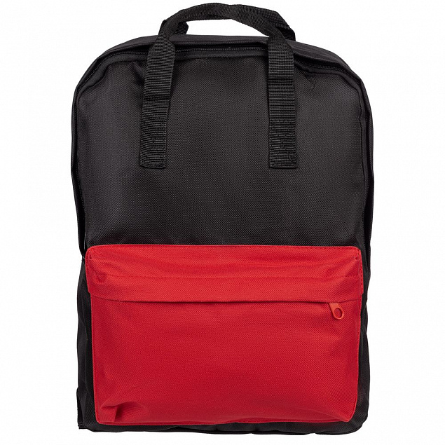 Рюкзак Niels, черный с красным с логотипом в Москве заказать по выгодной цене в кибермаркете AvroraStore