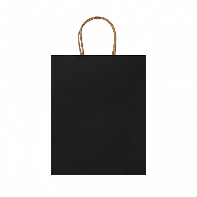 Пакет бумажный ARCE, Черный с логотипом в Москве заказать по выгодной цене в кибермаркете AvroraStore
