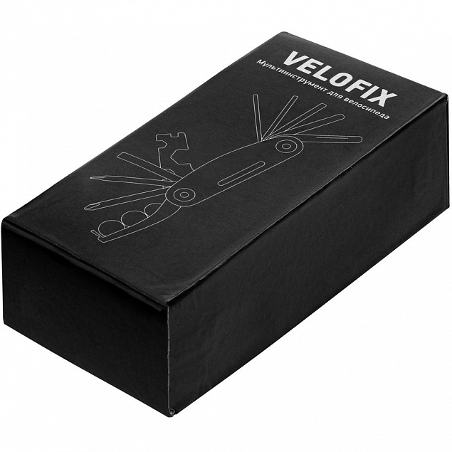 Мультитул велосипедный Velofix, черный с логотипом в Москве заказать по выгодной цене в кибермаркете AvroraStore