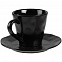 Кофейная пара Dark Fluid, черная с логотипом в Москве заказать по выгодной цене в кибермаркете AvroraStore