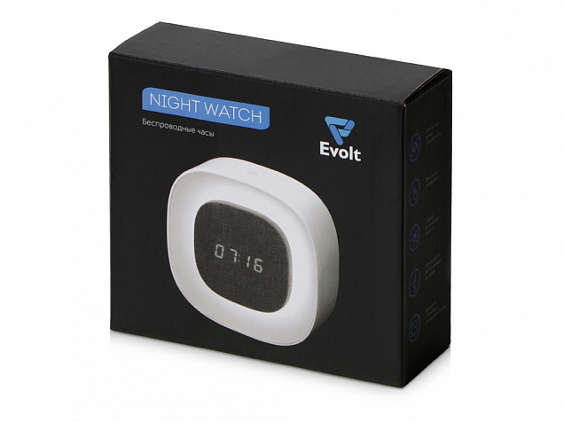 Беспроводные часы с датчиком освещенности и подсветкой «Night Watch» с логотипом в Москве заказать по выгодной цене в кибермаркете AvroraStore