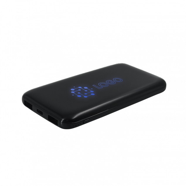 Внешний аккумулятор с подсветкой Bplanner Power 4 ST, 8000 mAh (Синий) с логотипом в Москве заказать по выгодной цене в кибермаркете AvroraStore