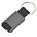 Брелок DARK JET; 2,8 x 6,2 x 0,6 см; серый, металл; лазерная гравировка с логотипом  заказать по выгодной цене в кибермаркете AvroraStore