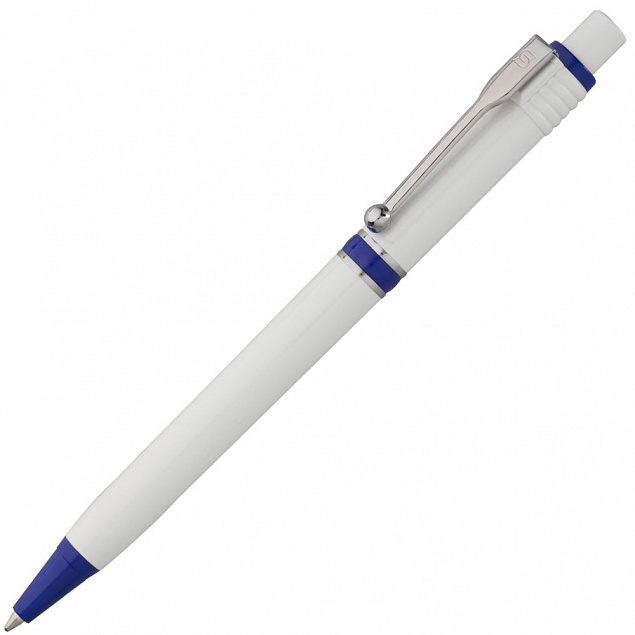 Ручка шариковая Raja, синяя с логотипом в Москве заказать по выгодной цене в кибермаркете AvroraStore