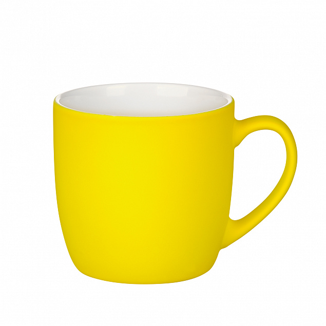 Керамическая кружка Viana, желтая с логотипом в Москве заказать по выгодной цене в кибермаркете AvroraStore