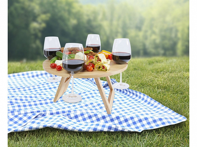 Soll Складной столик для пикника, natural с логотипом в Москве заказать по выгодной цене в кибермаркете AvroraStore