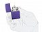 Зажигалка ZIPPO Classic с покрытием Purple Matte с логотипом в Москве заказать по выгодной цене в кибермаркете AvroraStore