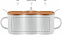 Кружка фарфоровая с ложкой с логотипом  заказать по выгодной цене в кибермаркете AvroraStore