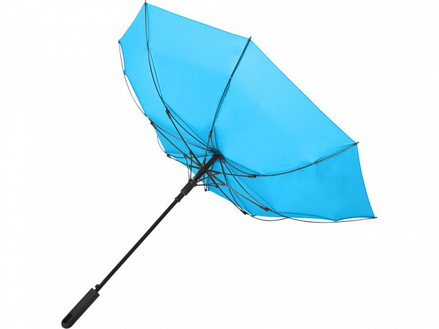 Противоштормовой зонт Noon 23 полуавтомат, аква с логотипом  заказать по выгодной цене в кибермаркете AvroraStore
