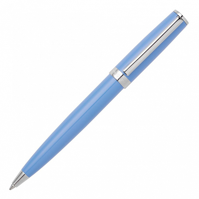 Шариковая ручка Gear Icon, голубая с логотипом  заказать по выгодной цене в кибермаркете AvroraStore
