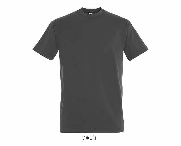 Фуфайка (футболка) IMPERIAL мужская,Темно-серый XS с логотипом в Москве заказать по выгодной цене в кибермаркете AvroraStore