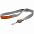Лента для бейджа с ретрактором Devon, серая с оранжевым с логотипом в Москве заказать по выгодной цене в кибермаркете AvroraStore