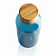 Бутылка для воды из rPET (стандарт GRS) с крышкой из бамбука FSC® с логотипом  заказать по выгодной цене в кибермаркете AvroraStore