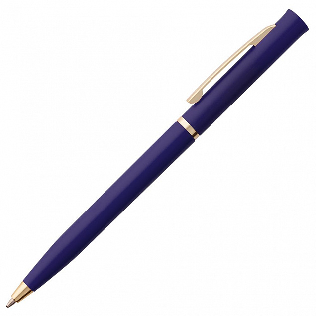 Ручка шариковая Euro Gold, синяя с логотипом в Москве заказать по выгодной цене в кибермаркете AvroraStore