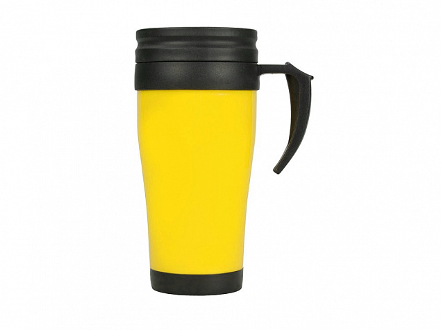 Кружка с термоизоляцией Silence 350мл, желтый с логотипом в Москве заказать по выгодной цене в кибермаркете AvroraStore