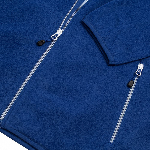 Куртка флисовая мужская TWOHAND синяя с логотипом в Москве заказать по выгодной цене в кибермаркете AvroraStore