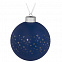 Елочный шар Stars, 10 см, синий с логотипом в Москве заказать по выгодной цене в кибермаркете AvroraStore