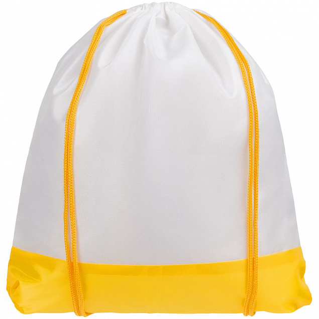 Рюкзак детский Classna, белый с желтым с логотипом в Москве заказать по выгодной цене в кибермаркете AvroraStore
