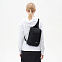 Рюкзак cross body, Sigma, черный/серый с логотипом в Москве заказать по выгодной цене в кибермаркете AvroraStore