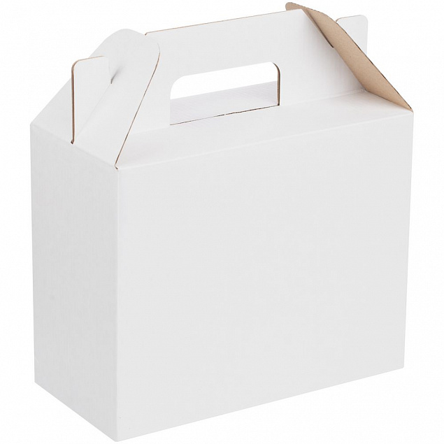 Коробка In Case S, ver.2, белая с крафтовым оборотом с логотипом  заказать по выгодной цене в кибермаркете AvroraStore