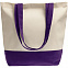 Холщовая сумка Shopaholic, фиолетовая с логотипом в Москве заказать по выгодной цене в кибермаркете AvroraStore