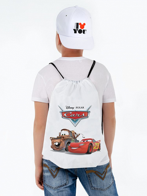 Рюкзак McQueen and Mater, белый с логотипом в Москве заказать по выгодной цене в кибермаркете AvroraStore