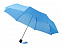 Зонт Ida трехсекционный 21,5, голубой с логотипом в Москве заказать по выгодной цене в кибермаркете AvroraStore