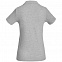 Рубашка поло женская Safran Timeless серый меланж с логотипом в Москве заказать по выгодной цене в кибермаркете AvroraStore