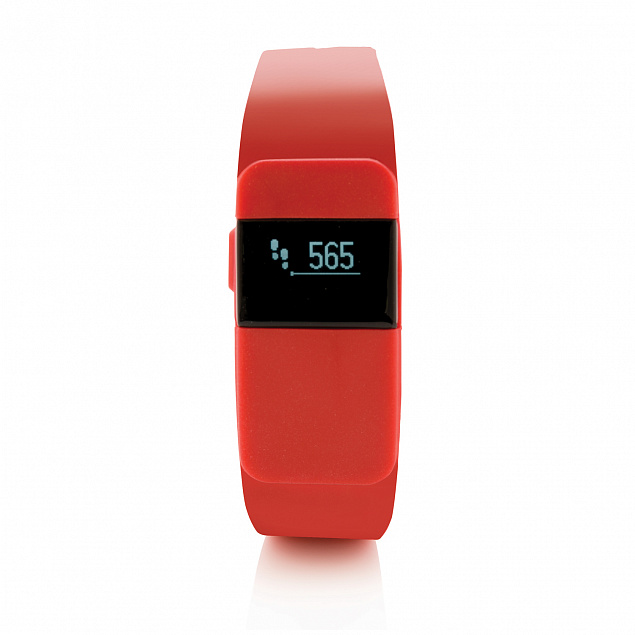 Фитнес-браслет Keep Fit, красный с логотипом в Москве заказать по выгодной цене в кибермаркете AvroraStore