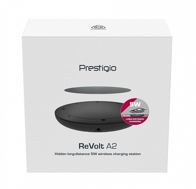 Беспроводное зарядное устройство Revolt A2 с логотипом в Москве заказать по выгодной цене в кибермаркете AvroraStore