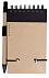 Блокнот на кольцах Eco Note с ручкой, черный с логотипом в Москве заказать по выгодной цене в кибермаркете AvroraStore