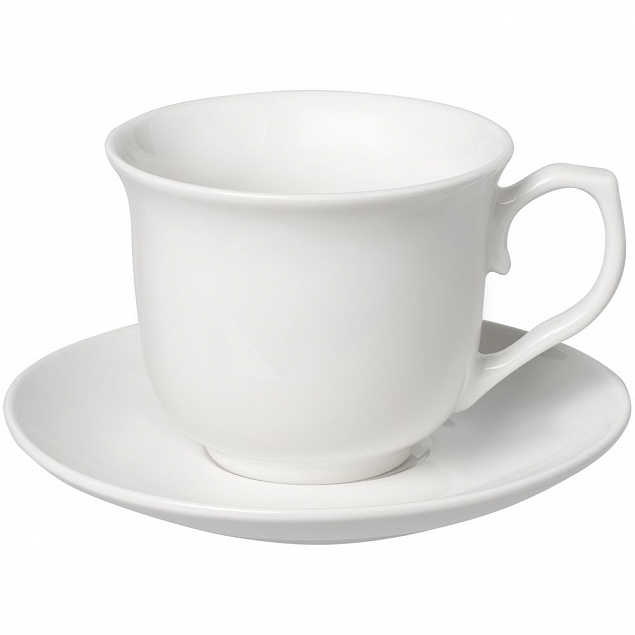 Чайная пара Small Talk, белая с логотипом в Москве заказать по выгодной цене в кибермаркете AvroraStore