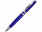 Ручка шариковая Невада, синий металлик с логотипом  заказать по выгодной цене в кибермаркете AvroraStore
