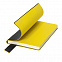 Бизнес-блокнот "Trendi", 130*210 мм, черно-желтый, мягкая обложка, в линейку с логотипом в Москве заказать по выгодной цене в кибермаркете AvroraStore