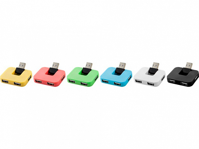 USB Hub "Gaia" на 4 порта с логотипом  заказать по выгодной цене в кибермаркете AvroraStore