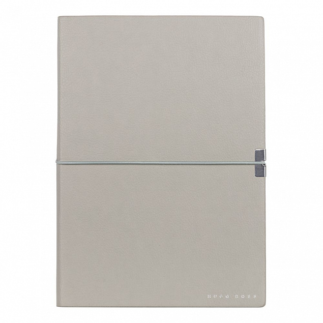 Блокнот A5 Elegance Storyline, серый с логотипом в Москве заказать по выгодной цене в кибермаркете AvroraStore
