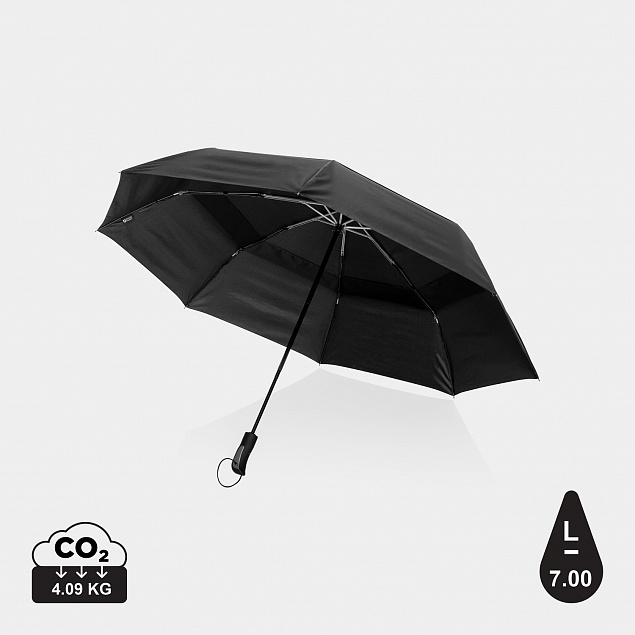 Компактный зонт-антишторм Tornado от Swiss Peak из rPET Aware™, 27" с логотипом в Москве заказать по выгодной цене в кибермаркете AvroraStore