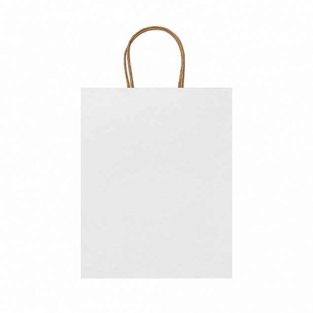 Пакет бумажный ROBLE, Белый с логотипом в Москве заказать по выгодной цене в кибермаркете AvroraStore