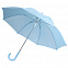 Зонт-трость Unit Promo, голубой с логотипом в Москве заказать по выгодной цене в кибермаркете AvroraStore