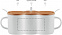 Кружка фарфоровая с ложкой с логотипом в Москве заказать по выгодной цене в кибермаркете AvroraStore