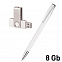 Набор ручка + флеш-карта 8Гб в футляре, белый с логотипом в Москве заказать по выгодной цене в кибермаркете AvroraStore