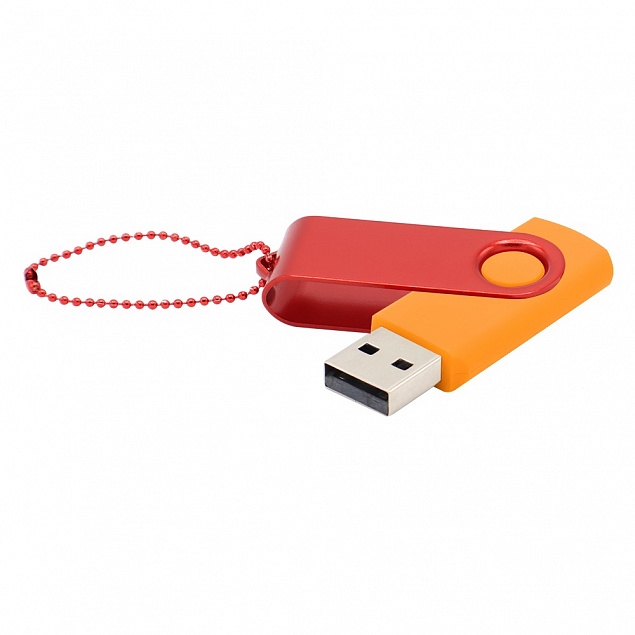 Флешка Designer To Go 2.0 USB 16Gb, оранжевый/красный с логотипом в Москве заказать по выгодной цене в кибермаркете AvroraStore