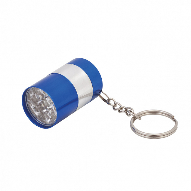 Брелок-фонарик, синий с логотипом в Москве заказать по выгодной цене в кибермаркете AvroraStore