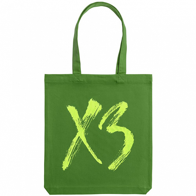 Холщовая сумка «ХЗ», ярко-зеленая с логотипом в Москве заказать по выгодной цене в кибермаркете AvroraStore
