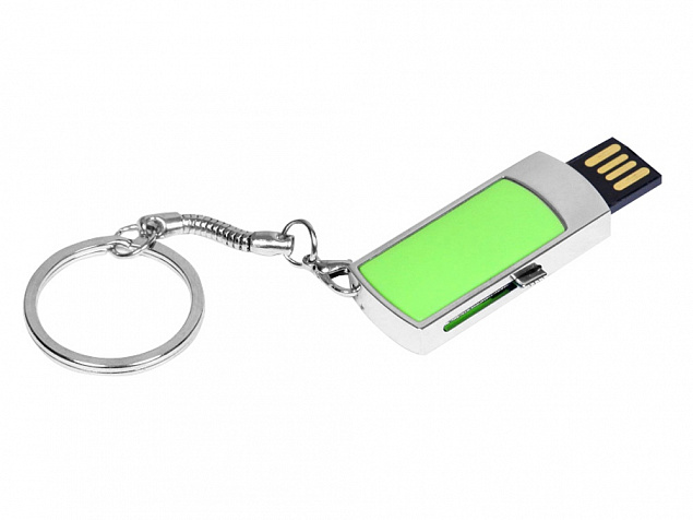 USB 2.0- флешка на 64 Гб с выдвижным механизмом и мини чипом с логотипом в Москве заказать по выгодной цене в кибермаркете AvroraStore