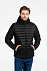 Куртка компактная мужская Stavanger, черная с логотипом  заказать по выгодной цене в кибермаркете AvroraStore